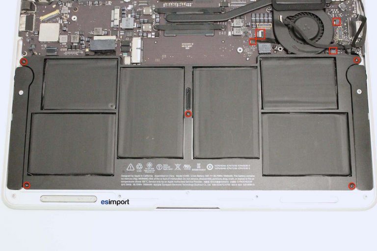 Changement de l’ensemble-écran sur MacBook air 11″ A1465