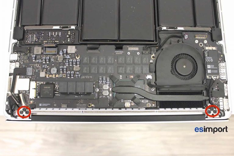 Changement écran macbook A1502