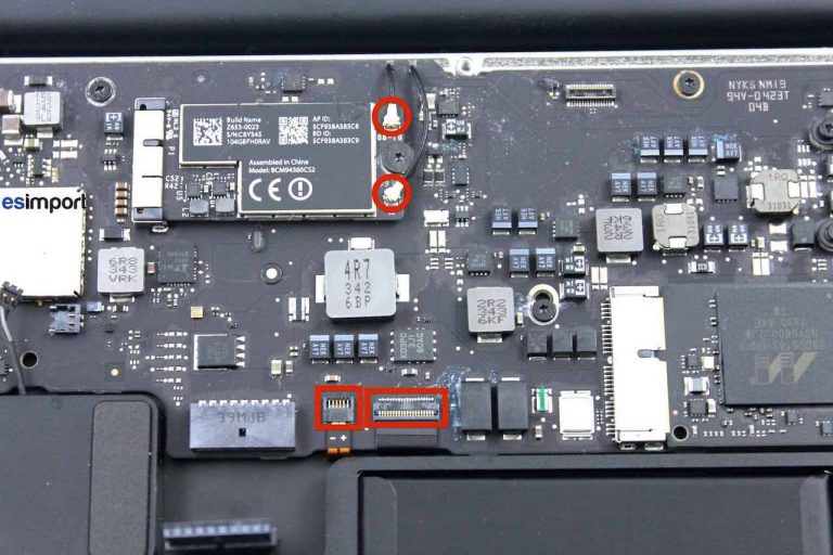 Changement carte mère macbook A1466