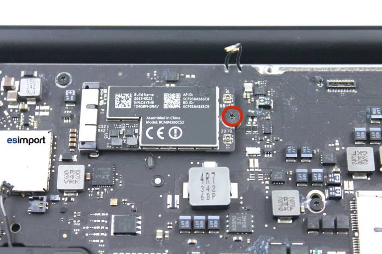 Changement carte mère macbook A1466
