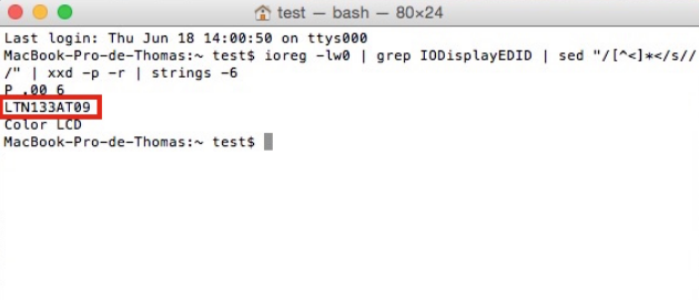 référence écran mac