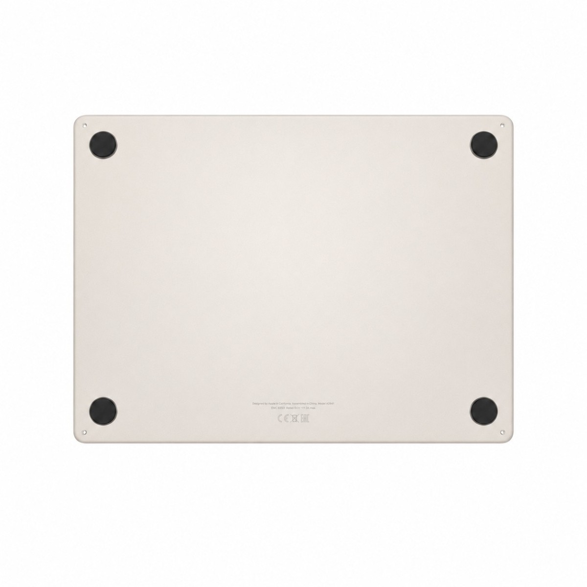Capot inférieur MacBook Air 15 A2941 reconditionné Lumière stellaire