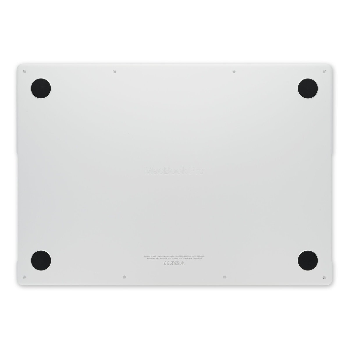 Couvercle de fond MacBook Pro 14 A2442 Argent