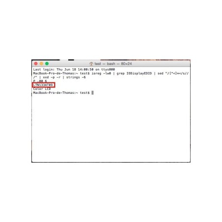 Identifier la référence fabricant de la dalle LCD de votre MacBook