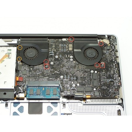 changement carte-mère macbook pro 15" A1286  fin 2011