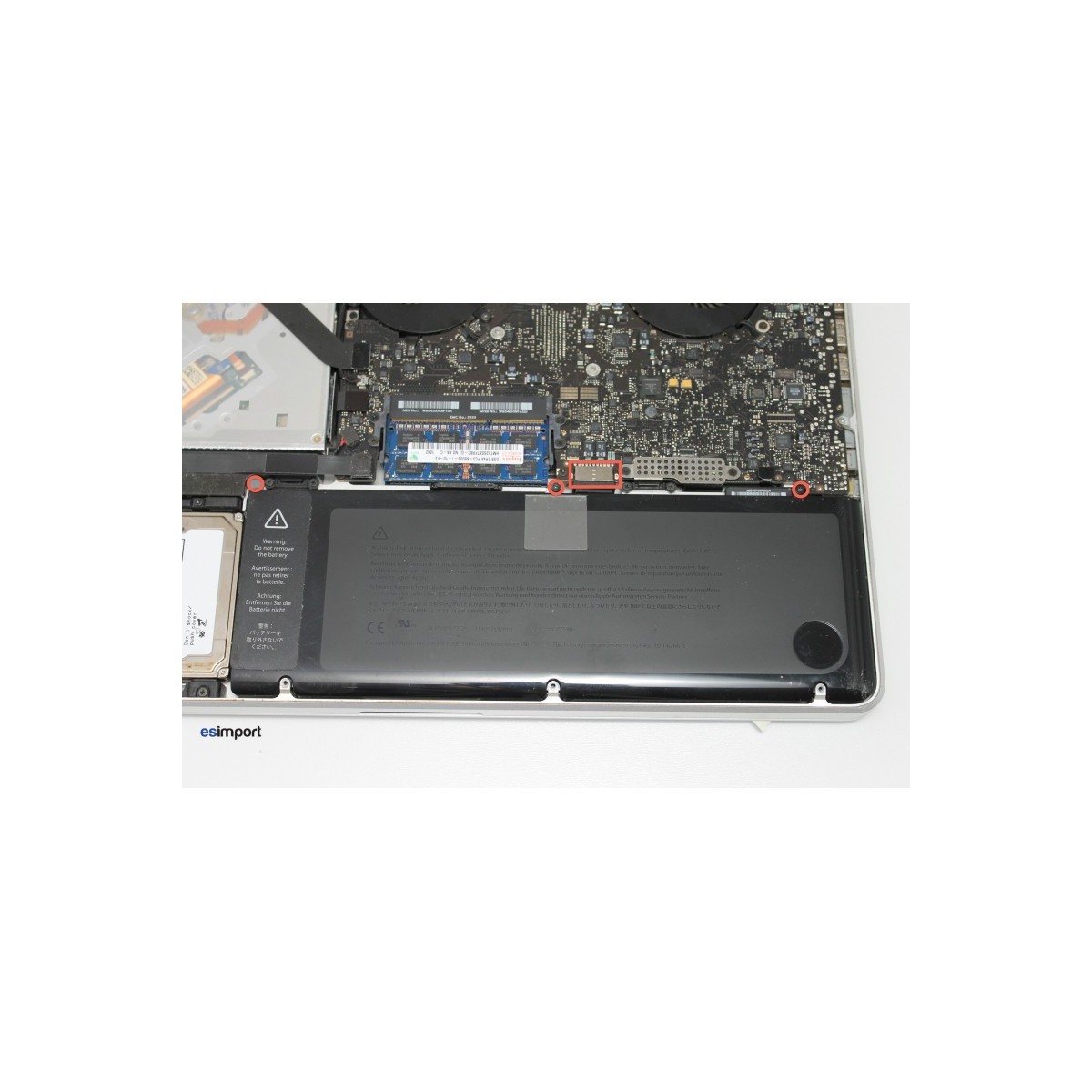 Changement batterie A1321 Macbook Pro 15"