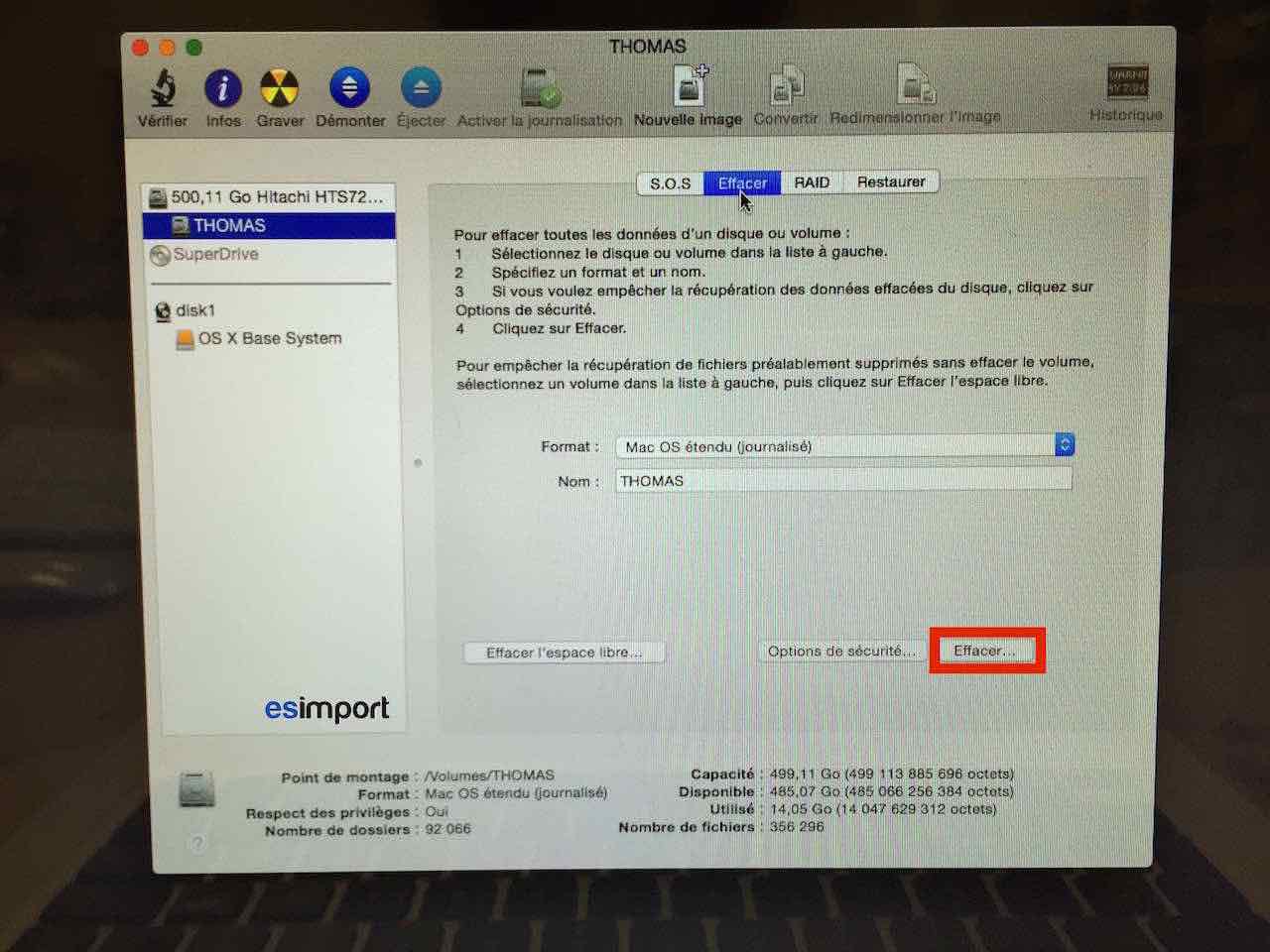 réinstaller Mac os
